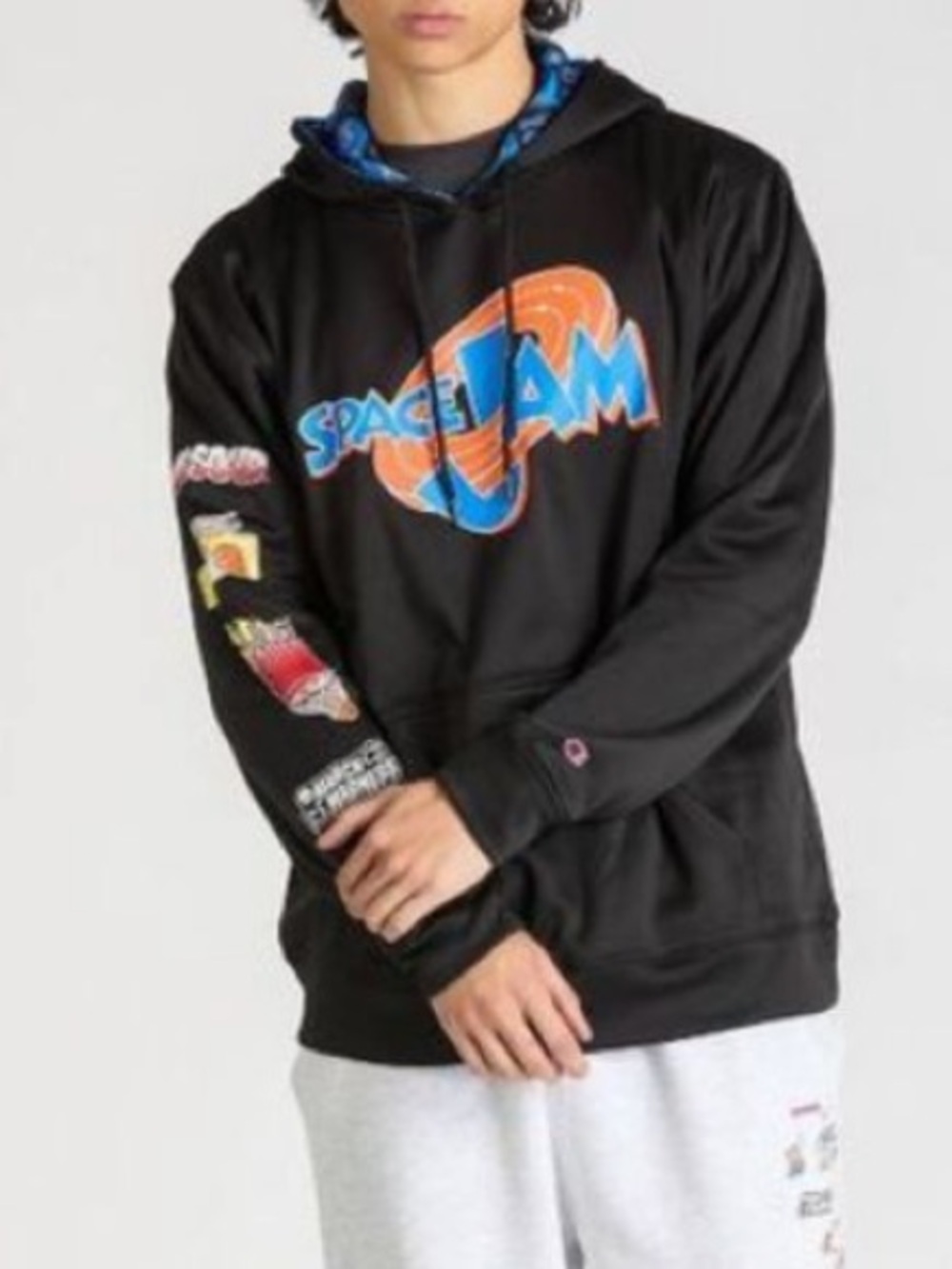 NEW Space Jam x NCAA March Madness Adult Hooded Sweats Black 30th Anniversary M